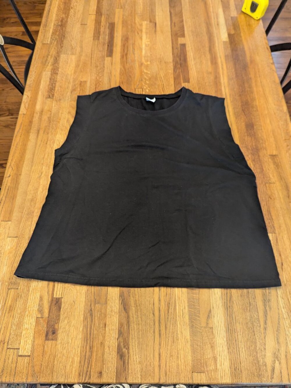 Black Muscle Tee Shirt Women's XXL
